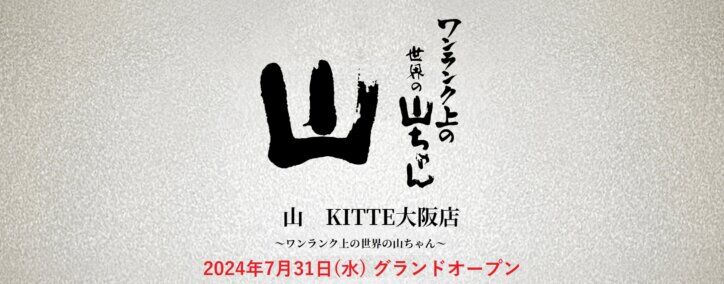 山　ワンランク上の世界の山ちゃん　KITTE大阪店